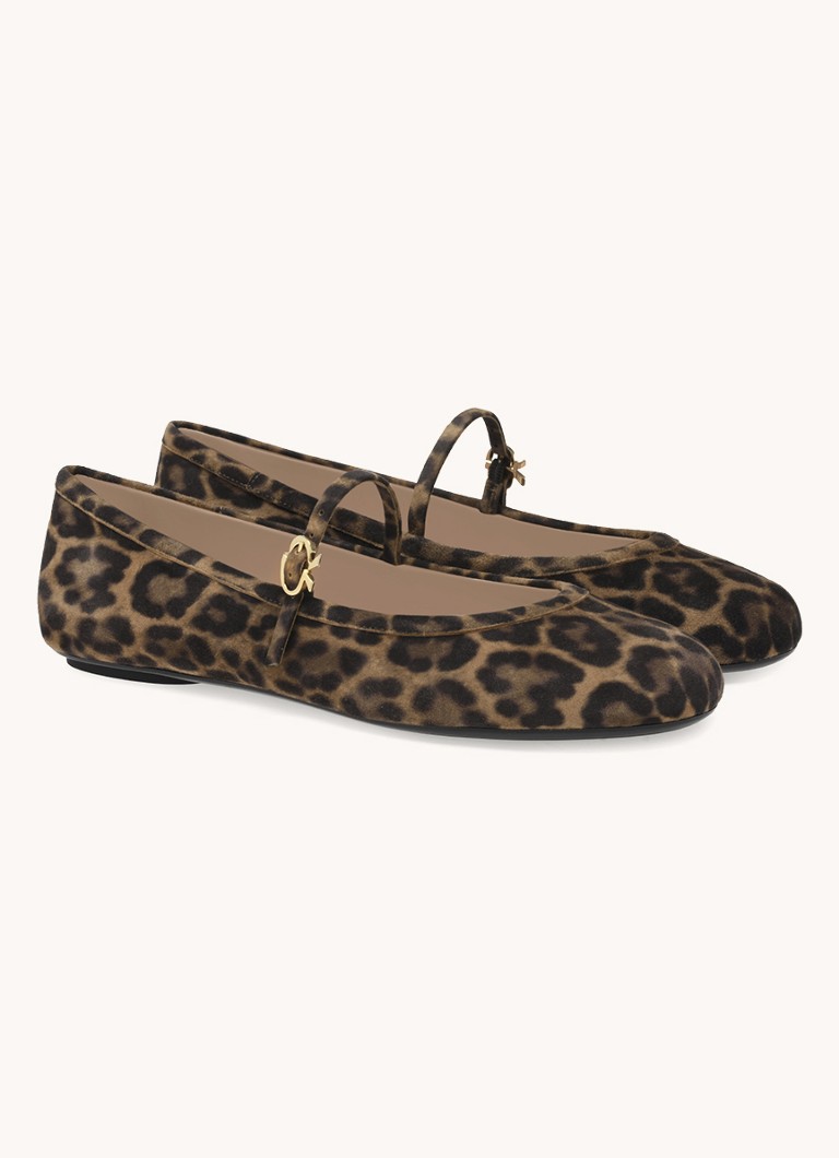 Gianvito Rossi Carla suede ballerina