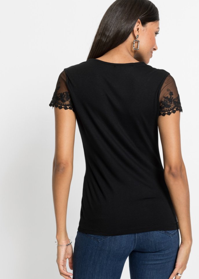 Shirt mit Spitze
