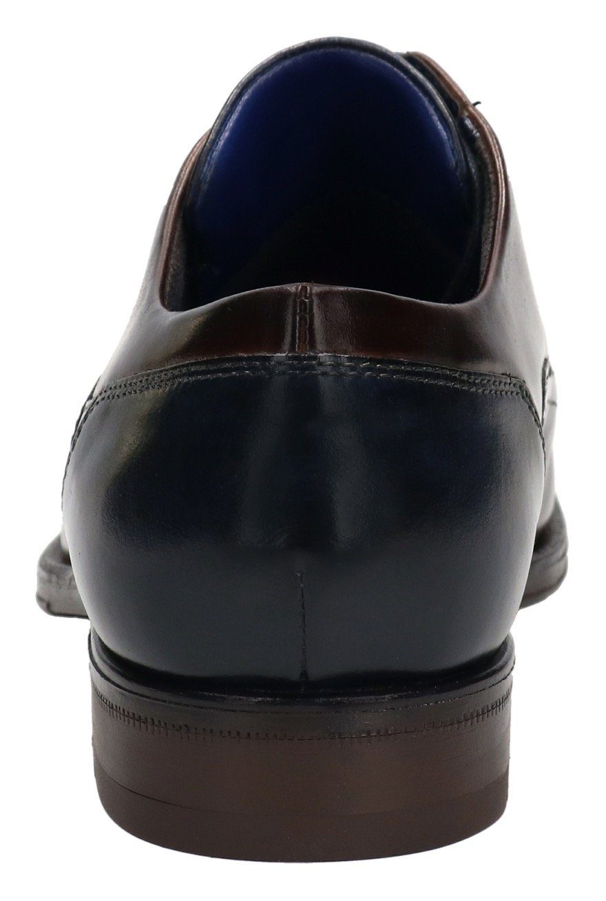 bugatti Schnürschuh mit Ziernähten