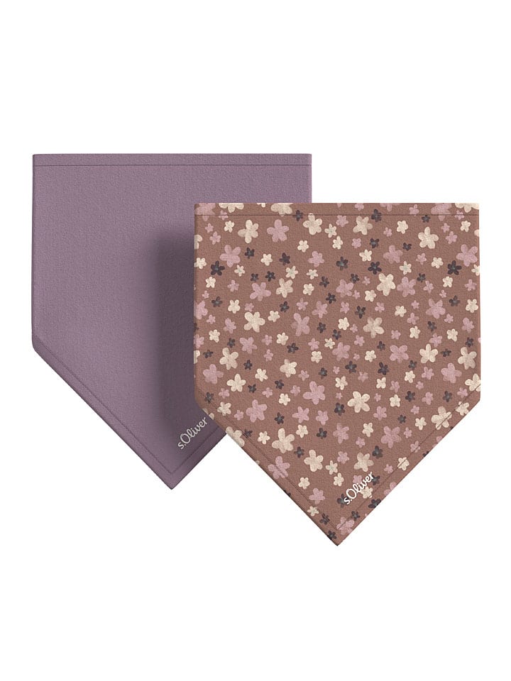 s.Oliver 2er-Set: Halstücher in Lila/ Beige/ Rosa günstig kaufen onesize