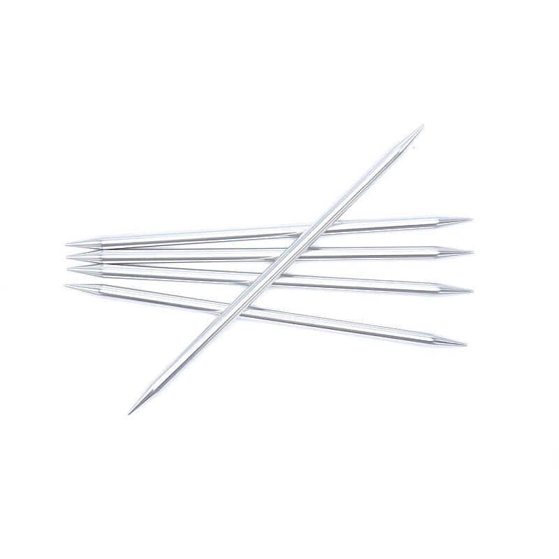 Strømpepinne 20 cm 7,0 mm aluminium silver