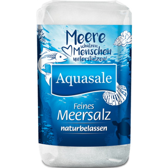 Aquasale Meersalz fein naturbelassen 500G
