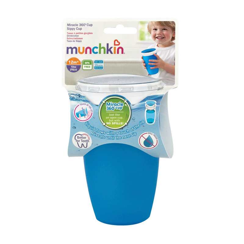 Tasse miracle 360° 12 mois et + bleu Munchkin