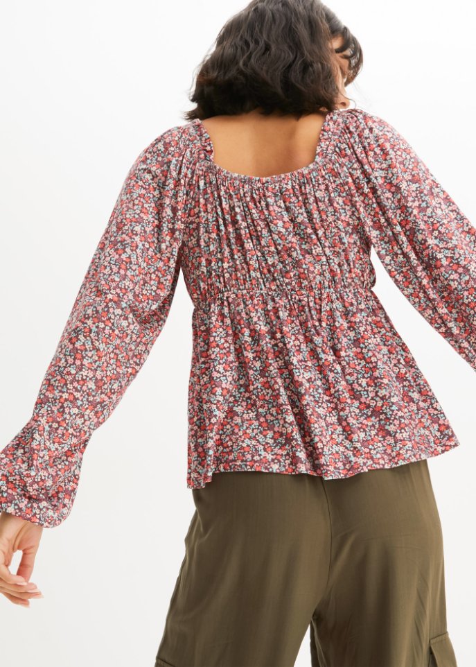 bedrucktes Langarmshirt