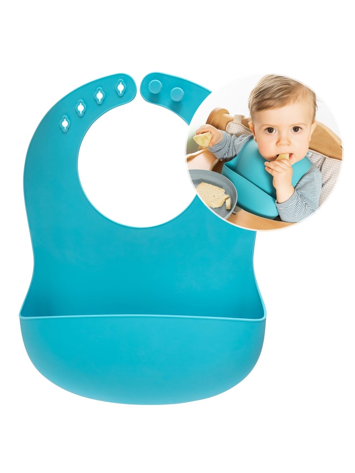 Reer Eat'n Tidy Silikon-Lätzchen in Blau ab 3 Monate günstig kaufen onesize