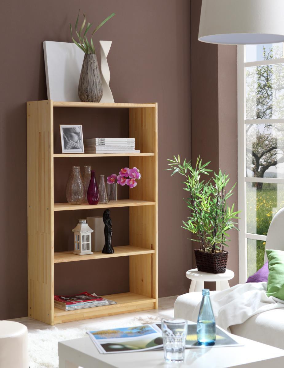 Ticaa Standregal Fichte massiv Natur 136cm hoch