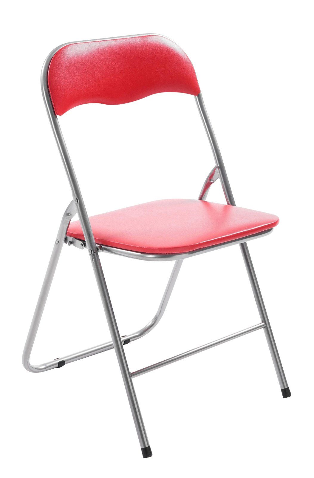 CLP Klappstuhl Felix, Klappbarer mit Kunstleder PVC Sitz Gepolstert