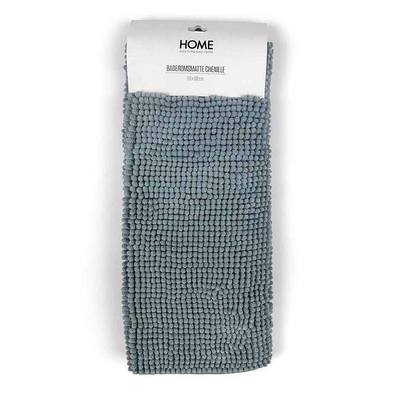 Home Badematte 50x80 cm blå Chenille