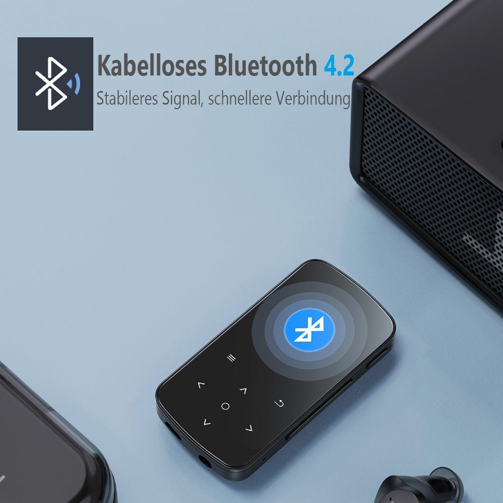 FeelGlad Schwarzer MP3-Musikspieler MP3-Player