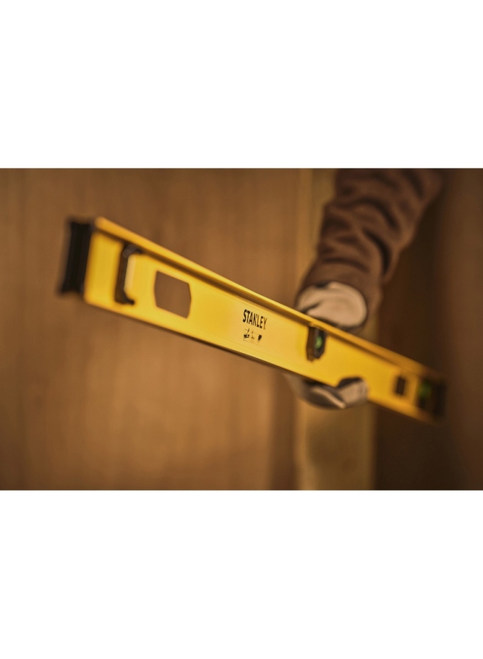 Nivelă Stanley 0-42-076 cu bulă de aer, tip I-Beam, 1200 mm, 3 fiole