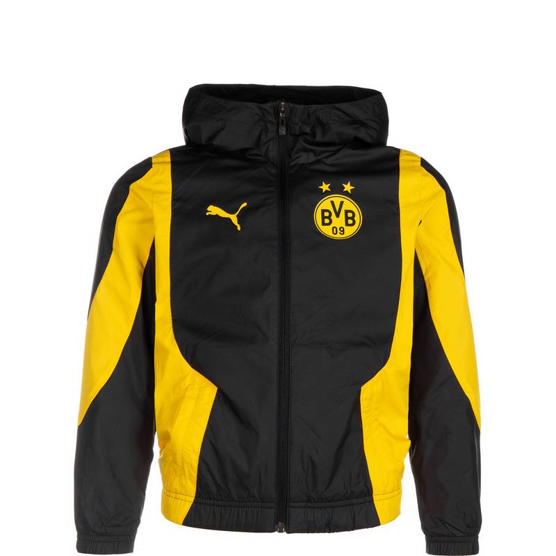 PUMA Borussia Dortmund Prematch Woven Anthem Trainingsjacke Jungen