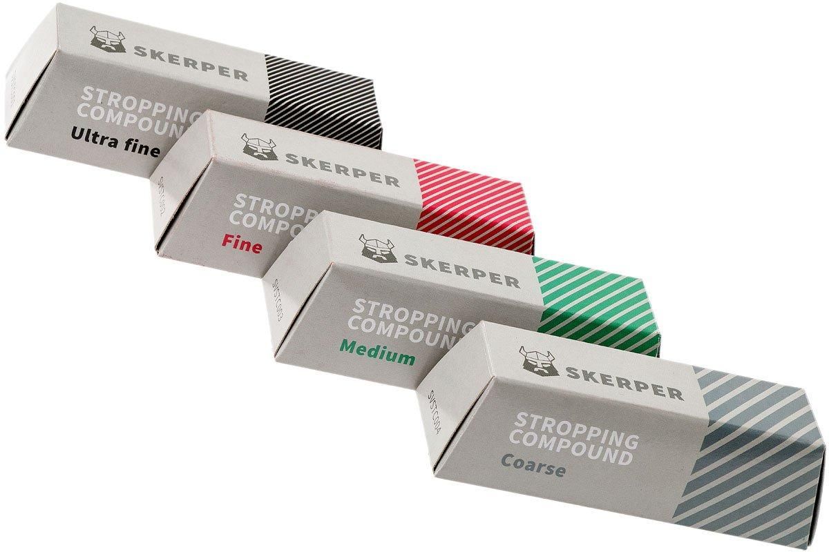 Skerper Stropping grob medium fein ultrafein Compound Set