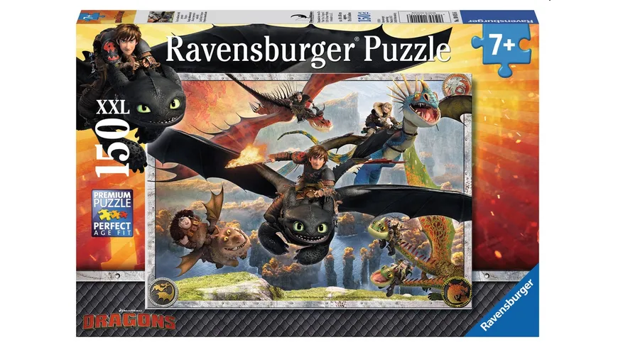 Ravensburger Puzzle - Drachenzähmen leicht gemacht, 150 XXL-Teile