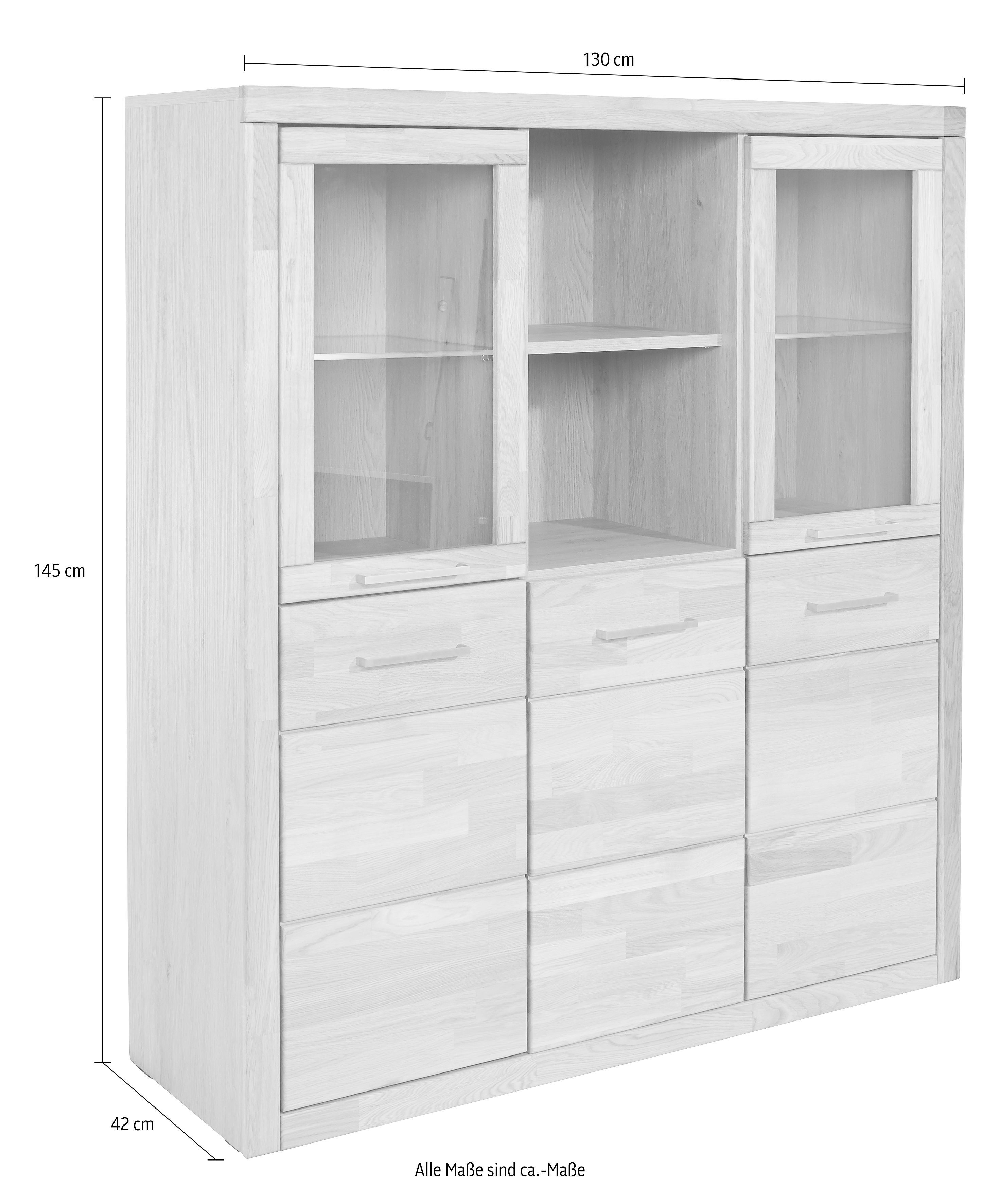 Woltra Highboard Trondheim, Breite 130 cm