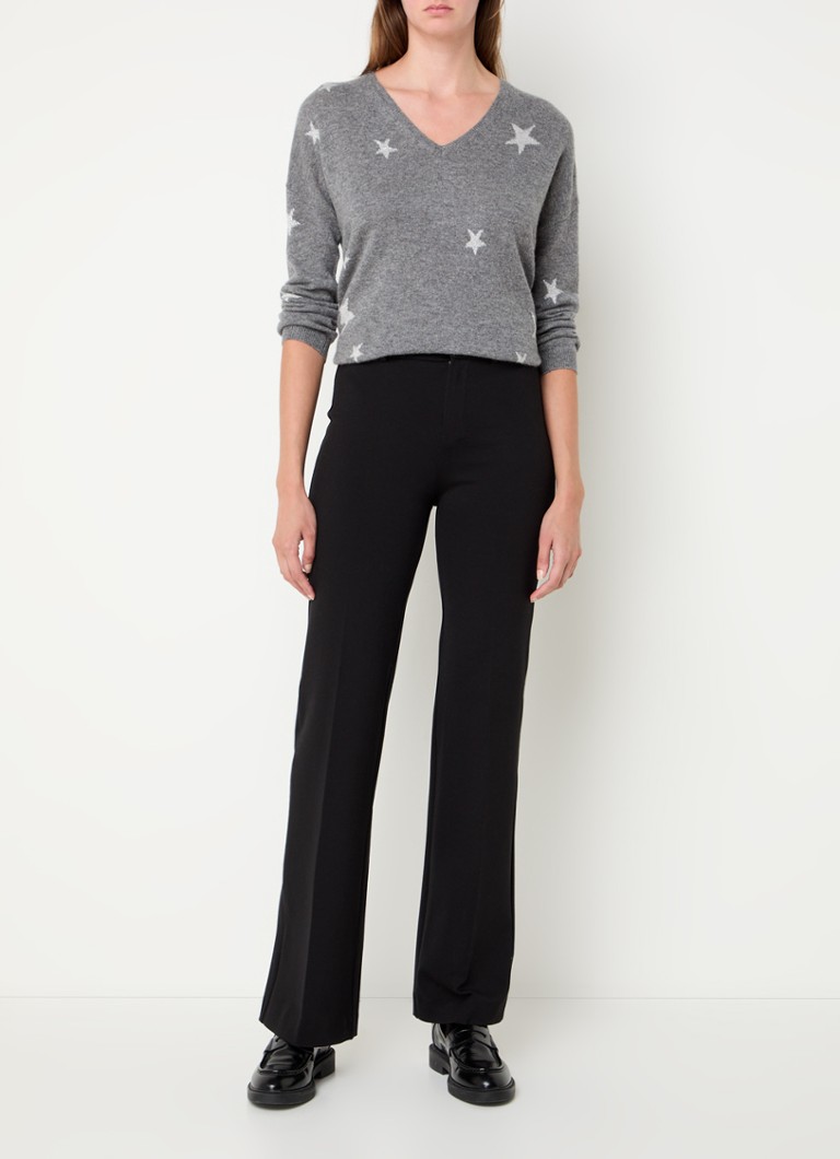 Maglione in cashmere a maglia fine Gerard Darel Jodelle con motivo a maglia