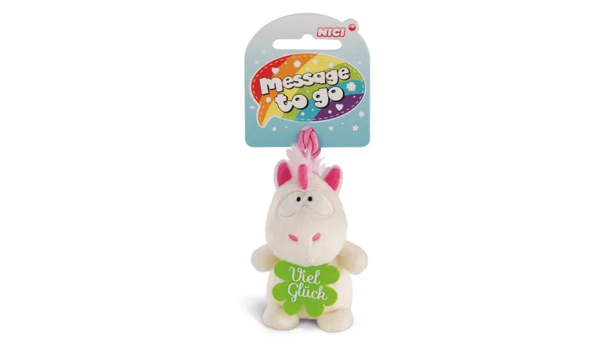 NICI Einhorn Theodor Viel Glück 8cm mit Loop