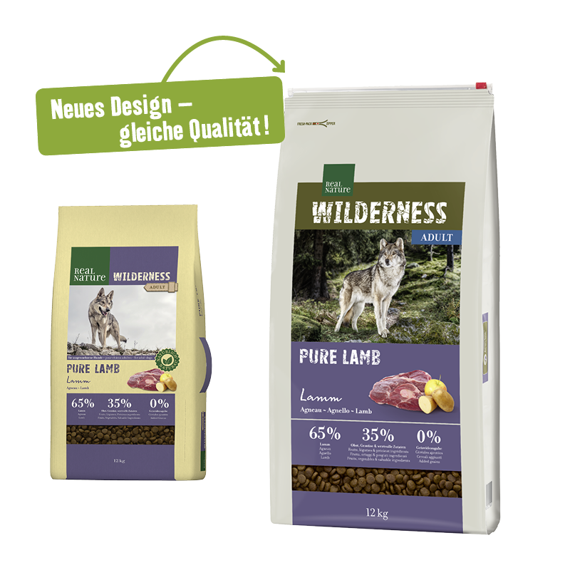 REAL NATURE Hundetrockenfutter REAL NATURE WILDERNESS Adult Pure Lamb 12 kg
