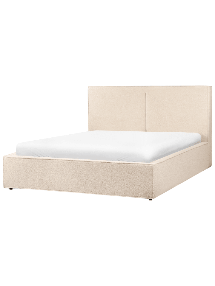 Beliani Doppelbett MOISSAC in Beige - (W) 177 x (H) 108 x (L) 224 cm günstig kaufen onesize