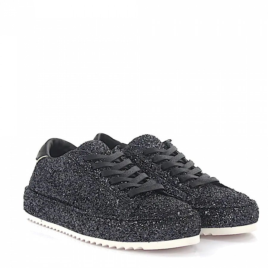 Philippe Model - Sneaker Marais L D Glitter schwarz - schwarz