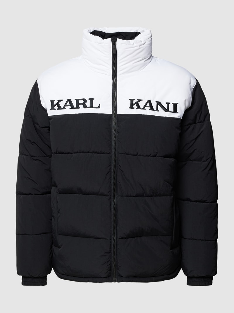 Steppjacke im Colour-Blocking-Design in black