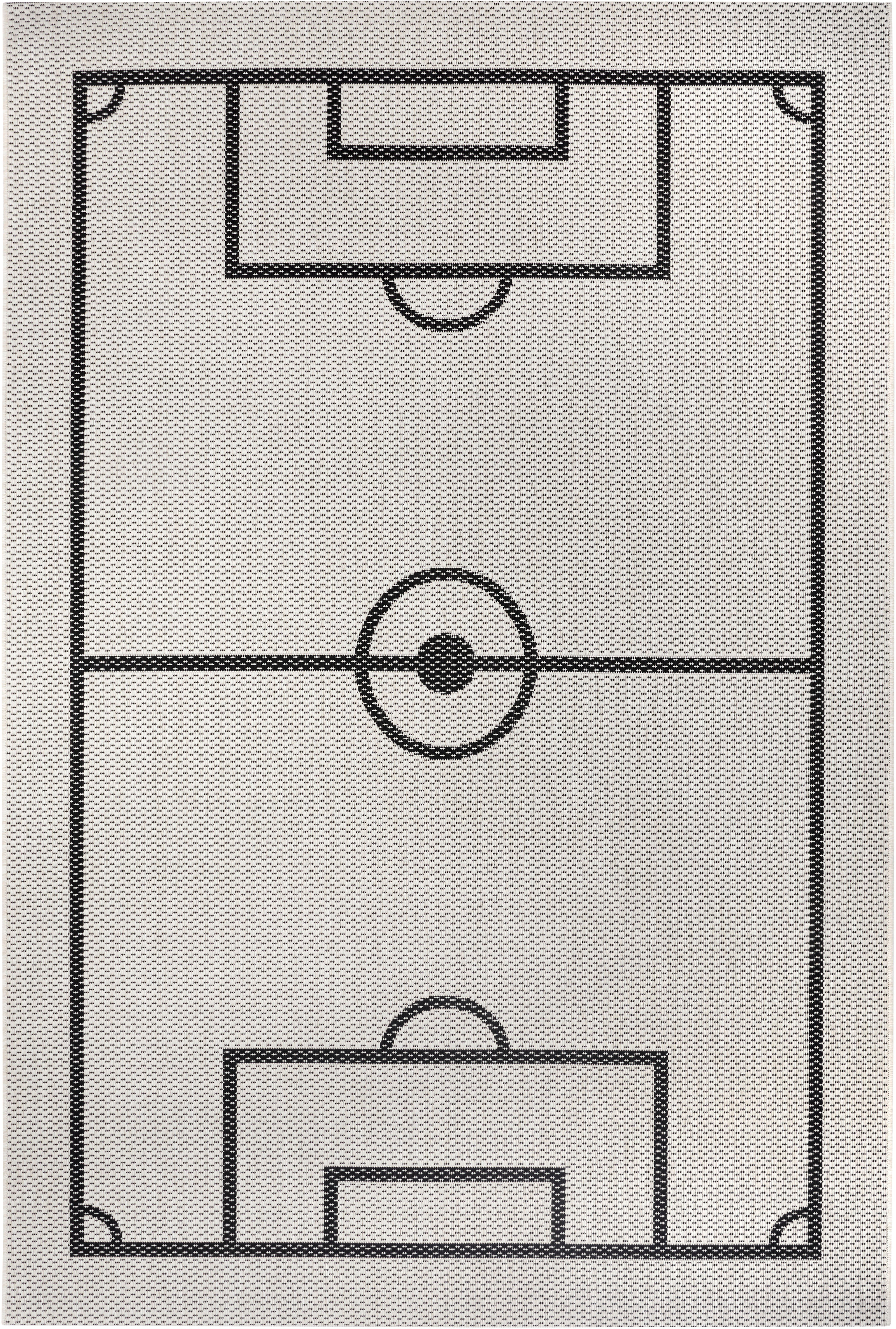 Kinderteppich Fußballfeld, Lüttenhütt, rechteckig, Höhe: 3 mm, Fußball, Spielunterlage, Flachgewebe, strapazierfähig, pflegeleicht