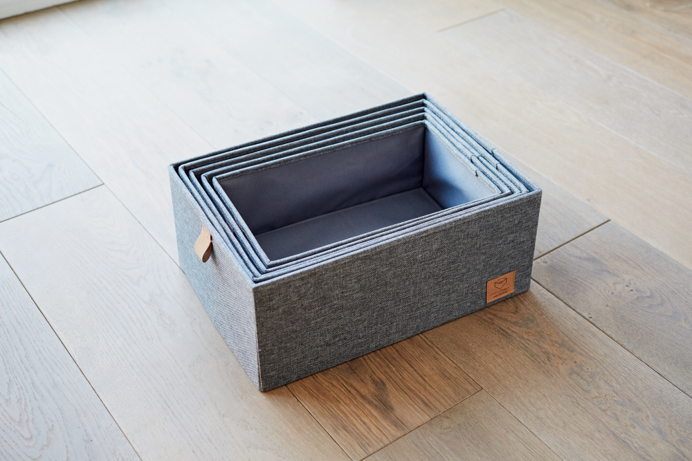 Ordnungsboxen Premium5-teilig Grau