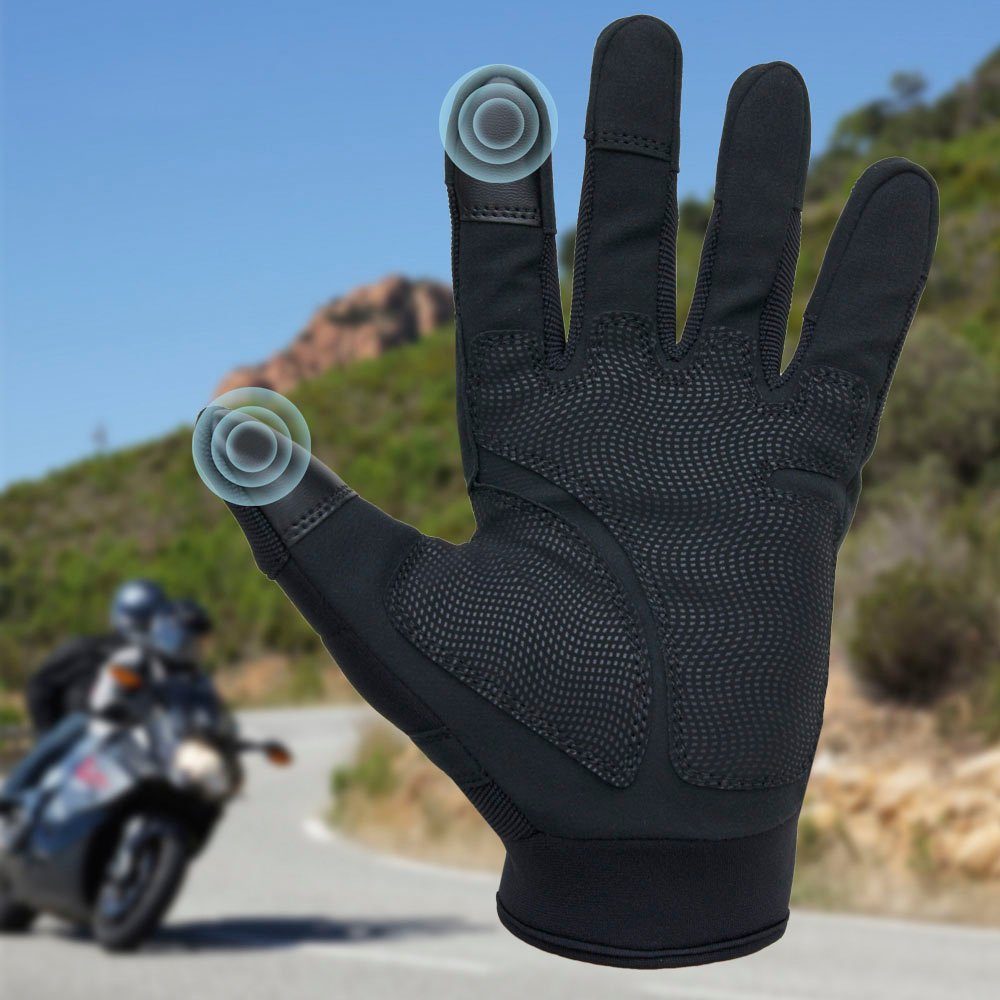 PROANTI Motorradhandschuhe Kurze Sommer Motocross- Rollerhandschuhe