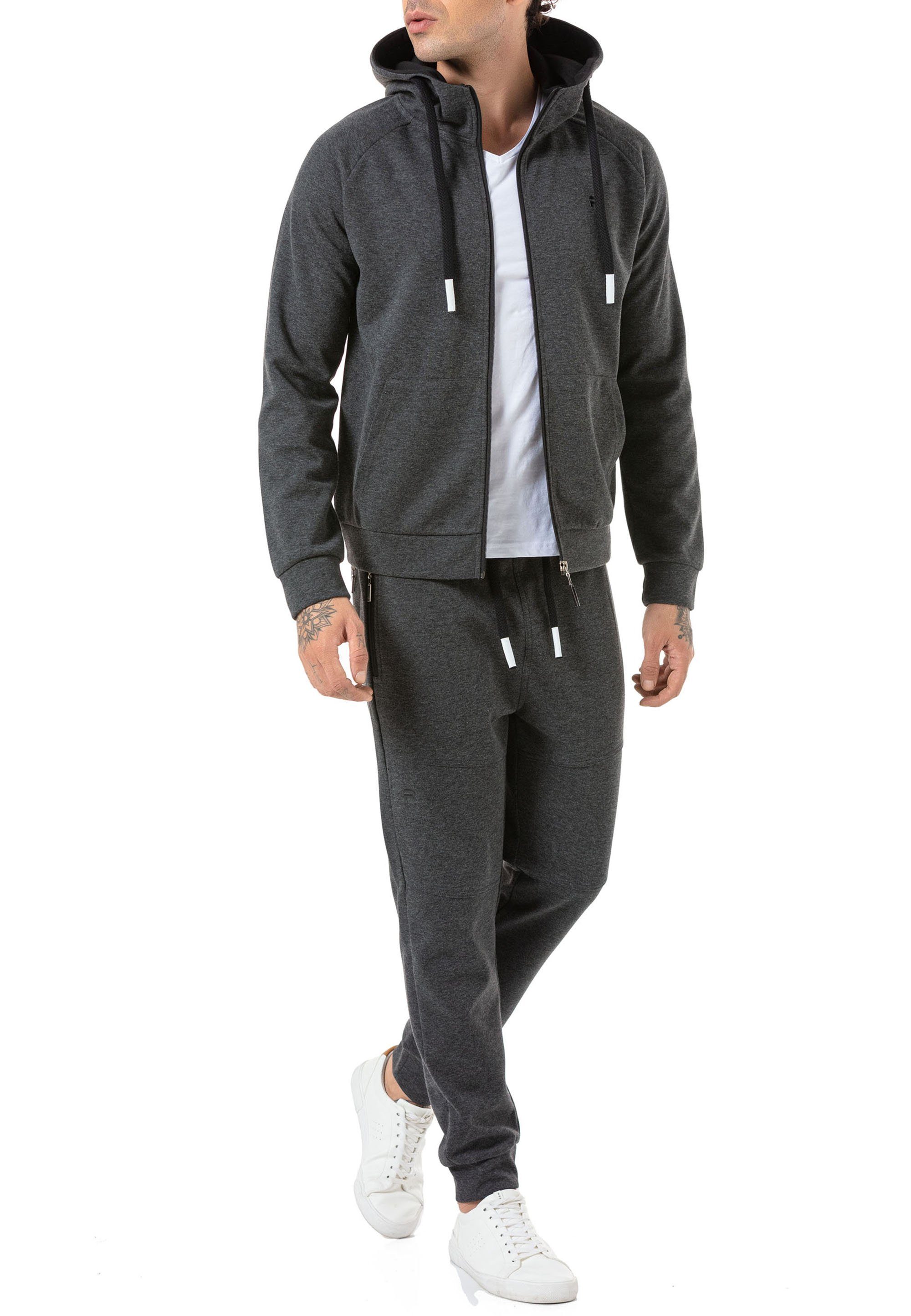 RedBridge Jogginganzug Red Bridge Herren Jogginganzug Sweat Jacke und Hose Set (Spar-Set, 2-tlg), Komfortabel