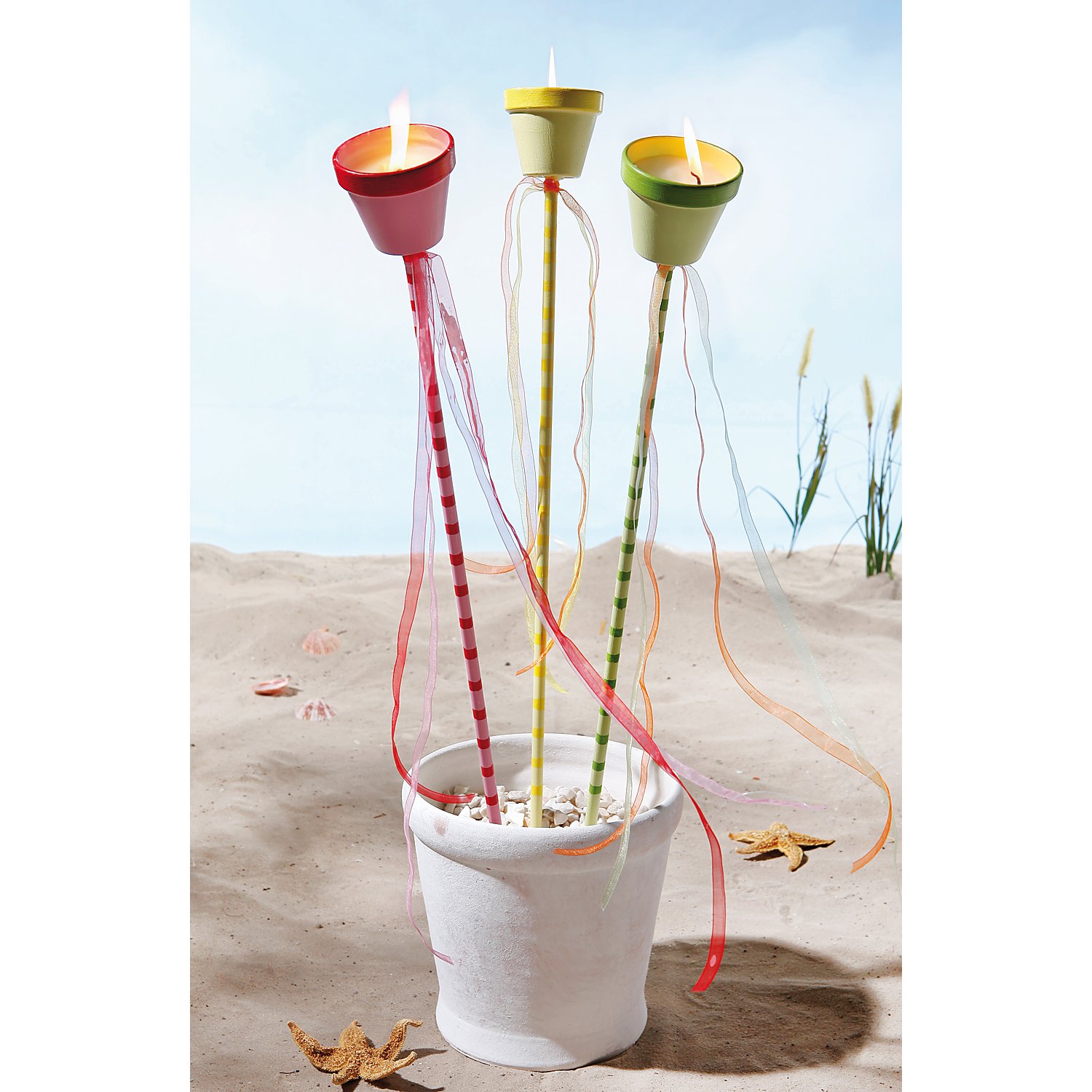 Tontöpfe aus Terrakotta, 12 cm hoch, 13 cm Ø, 6 Stück