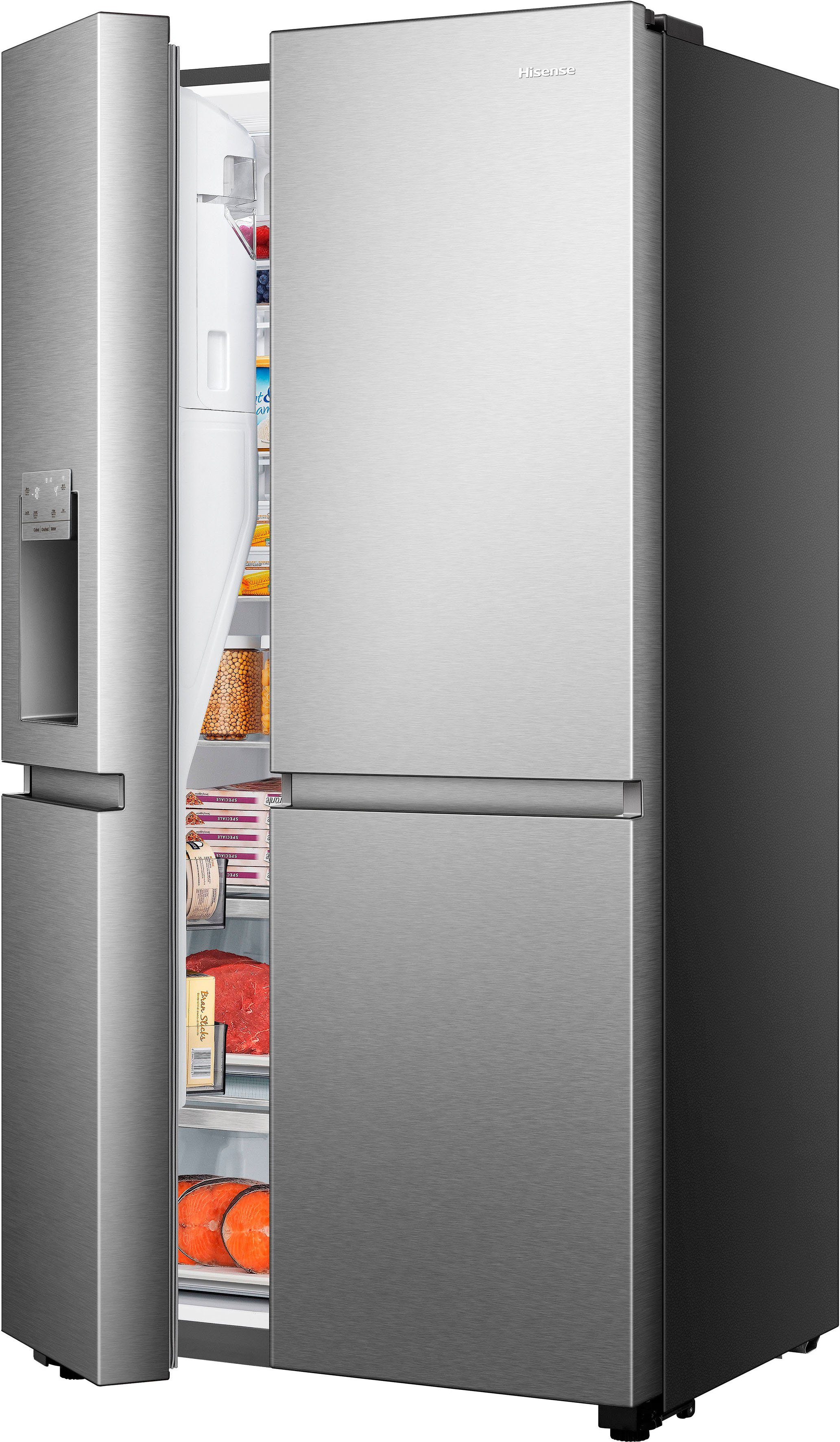 Hisense Side-by-Side RS818N4TIE, 179 cm hoch, 91 cm breit