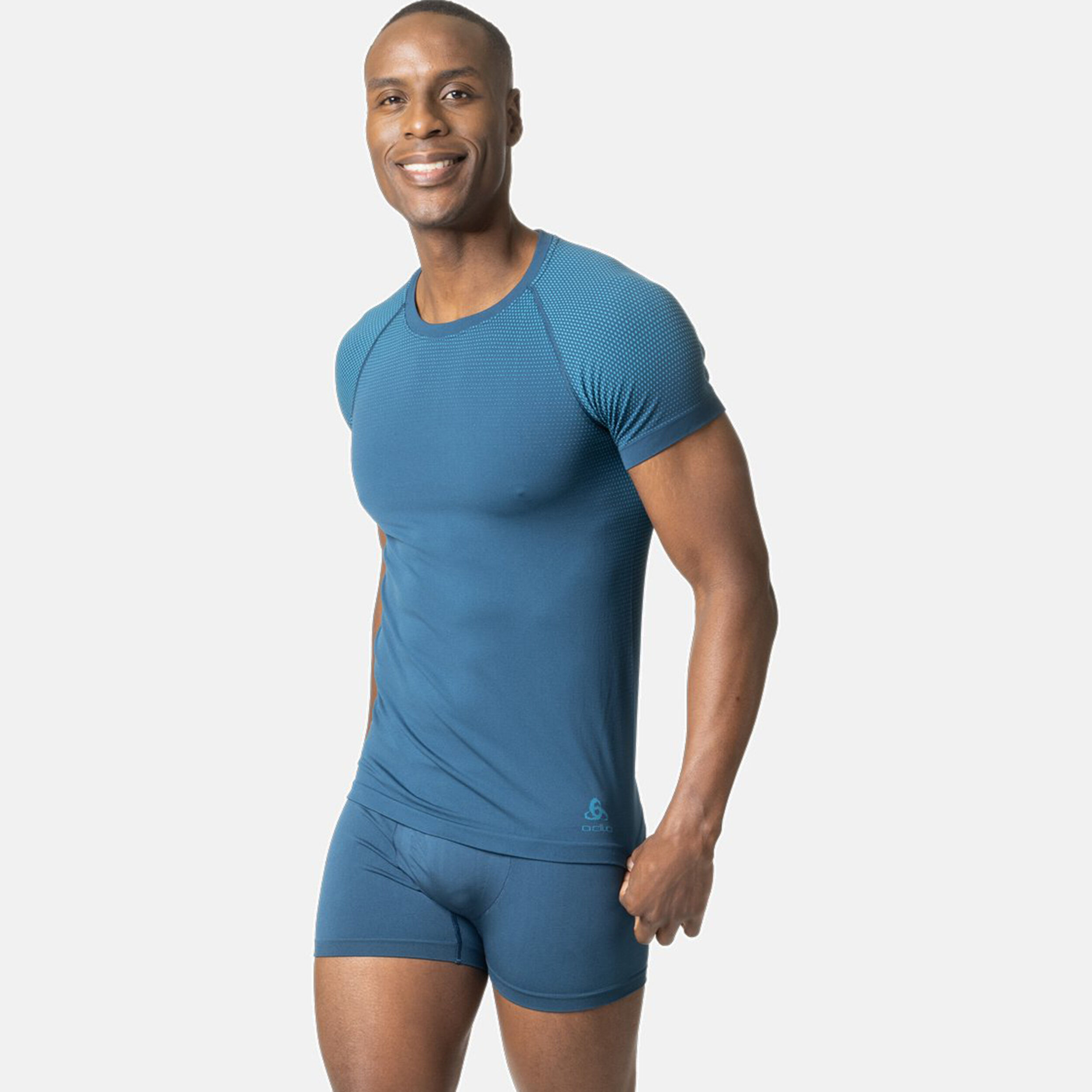 BL Top Crew Neck Shortsleeve Performance Light Eco Laufshirt Herren - Blau