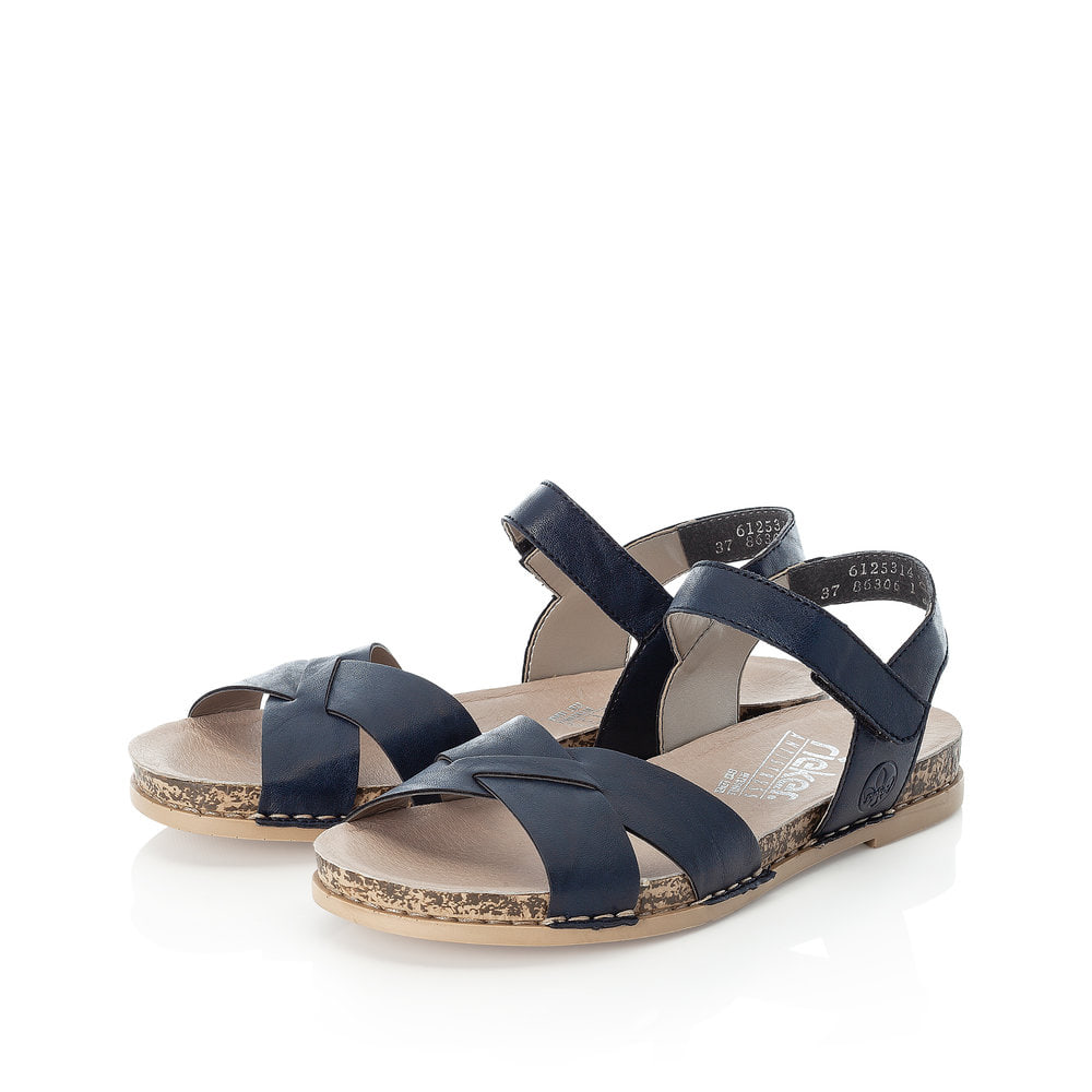 Rieker Damen Riemchensandalen pazifikblau