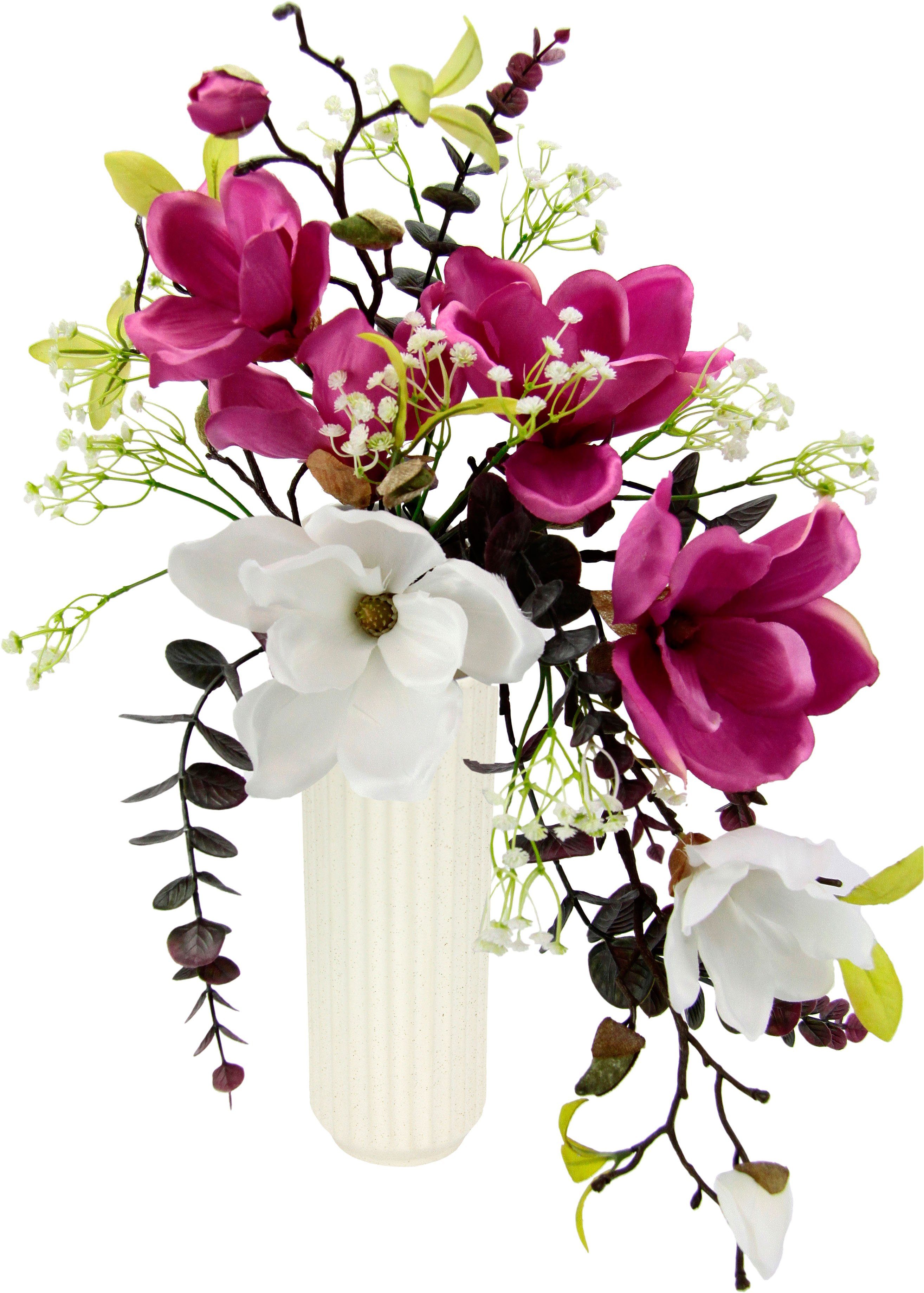 Kunstpflanze Magnolien Magnolie, I.GE.A., Höhe 45 cm