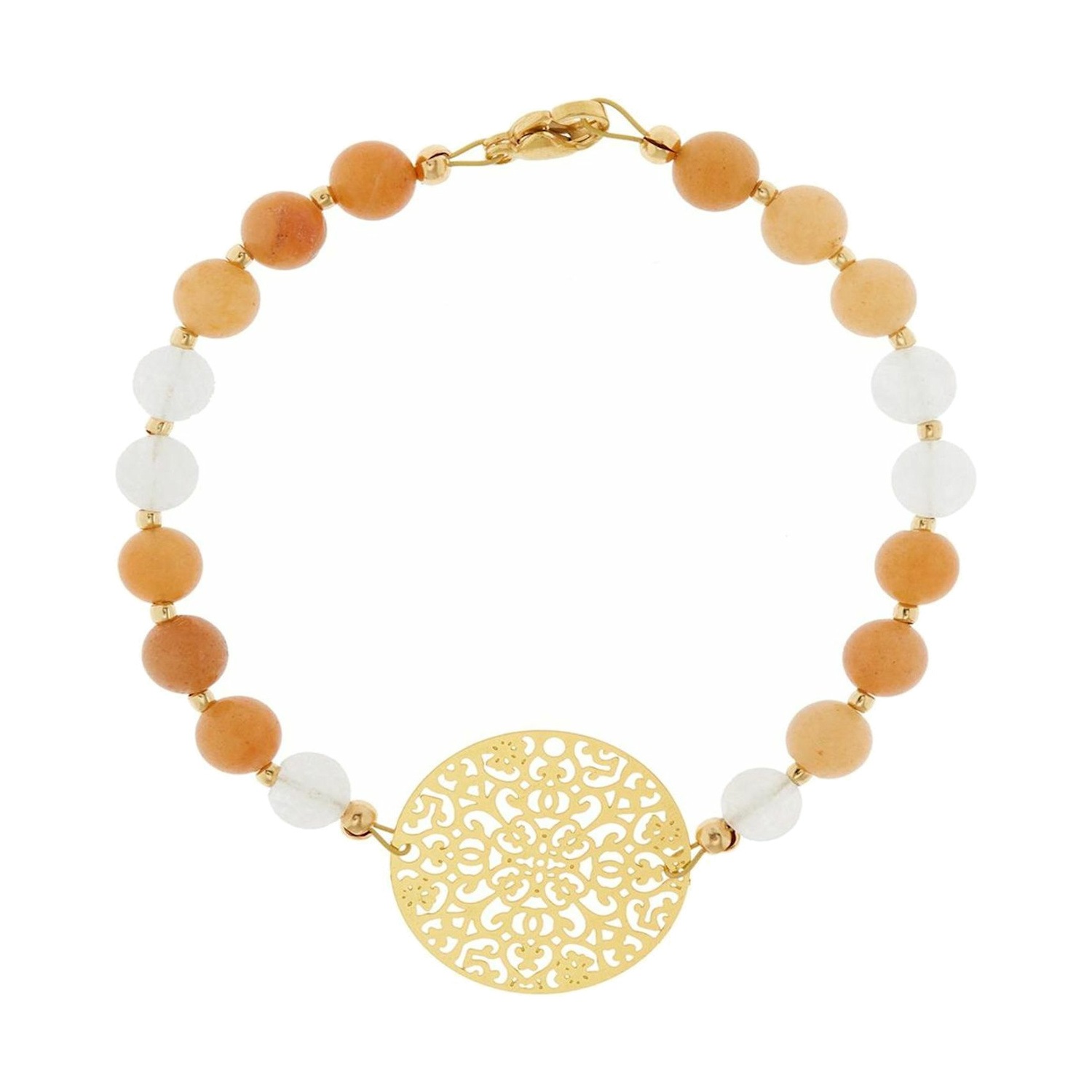 Armband 'YOGA Mala Aventurin und Jade'