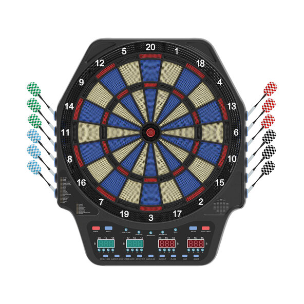 Elektronisches Dartspiel, blau