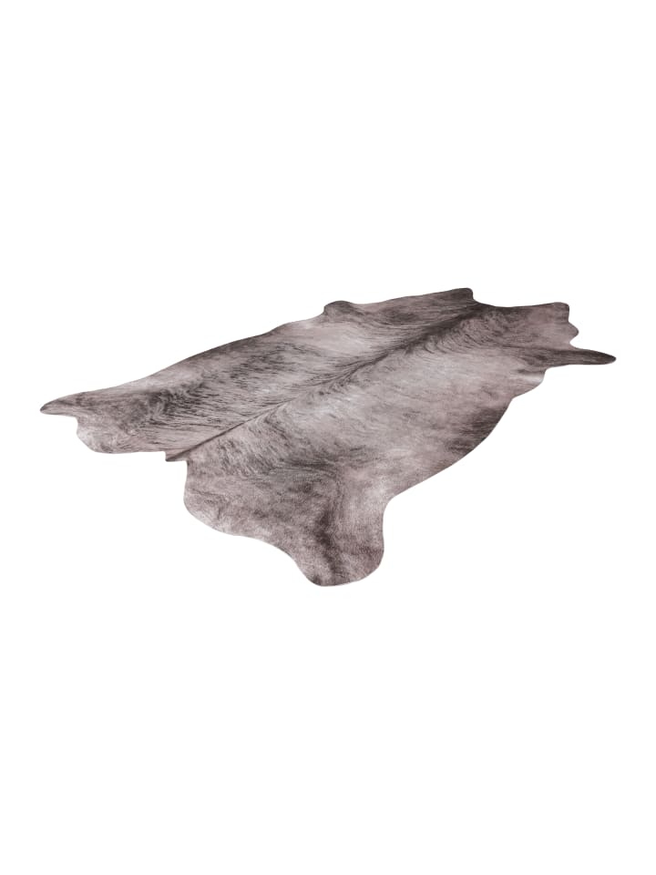 GMD Living Kunstfellteppich CANYON CITY Ochse in Grau günstig kaufen 155 x 190 cm