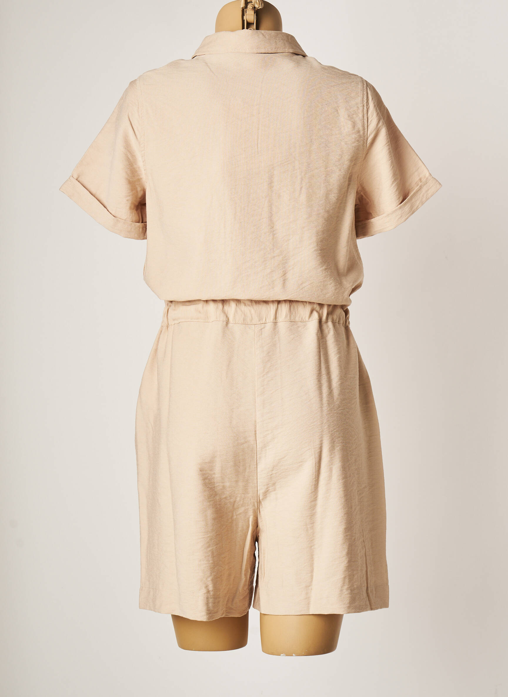 Ichi Combi Shorts Femme couleur beige