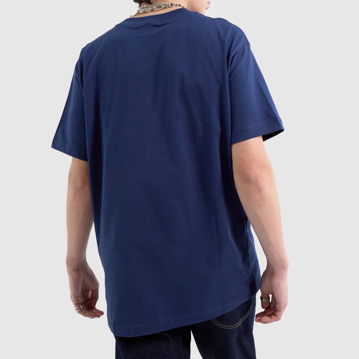 New Balance – Marinblå sport-t-shirt i bomull