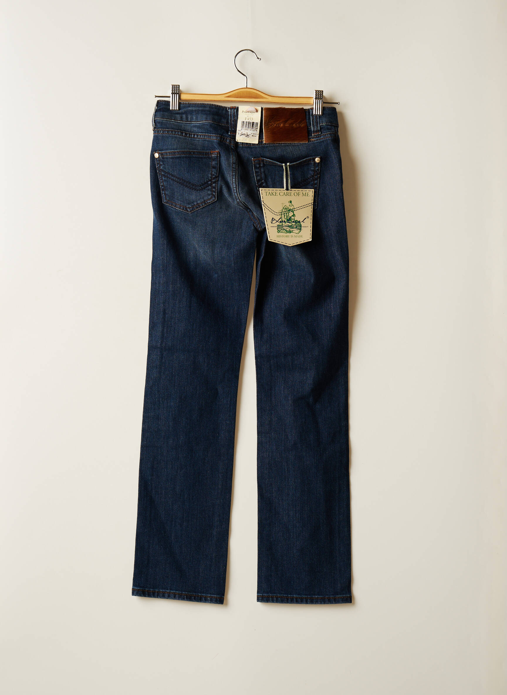 Blue Level Jeans Coupe Droite Femme couleur bleu