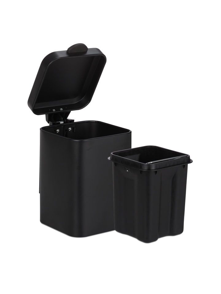 relaxdays Kosmetikeimer in Schwarz - 6 Liter günstig kaufen onesize