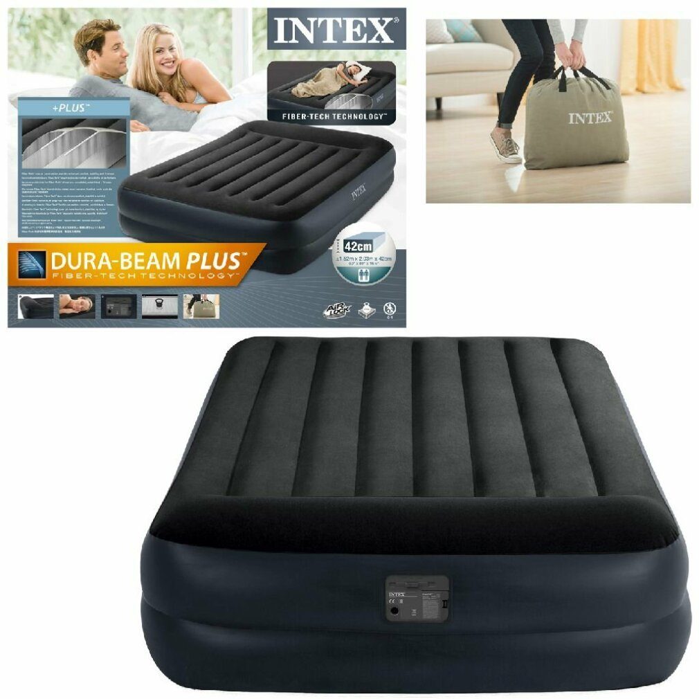 Intex Luftbett Intex Pillow Luftbett Queen 152x203x42 cm