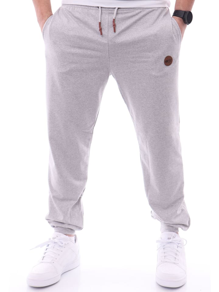 RESLAD Jogginghose mit Brandpatch in grau günstig kaufen