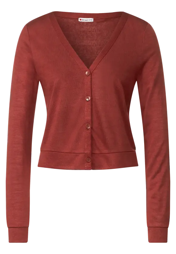 Street One Kurze Leinenlook Strickjacke