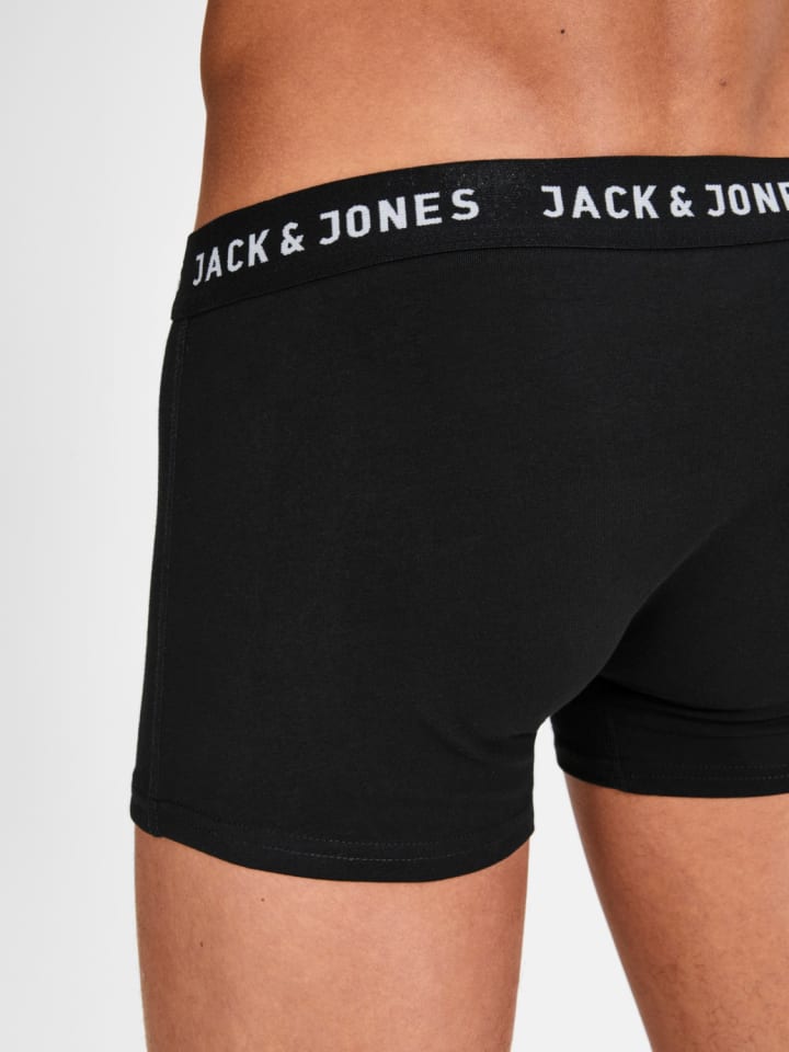 Jack & Jones Set 5er Pack Trunks Boxershorts Stretch Unterhose in Schwarz günstig kaufen