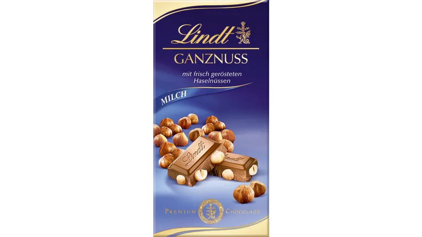 Lindt Ganznuss Tafel Milch 100 g