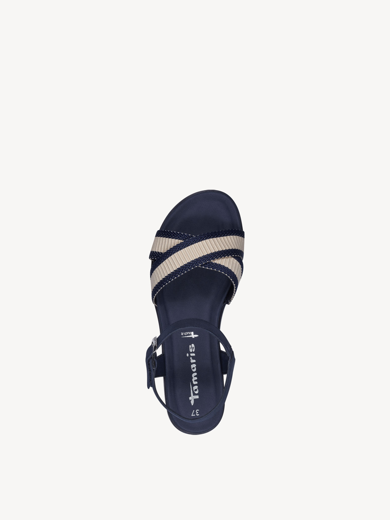 Sandale à talon - bleu