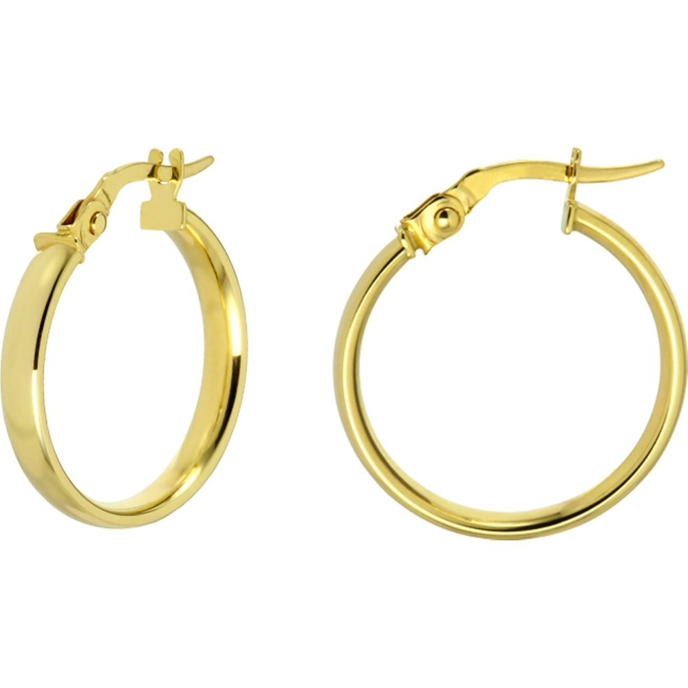 Valeria Créoles 375 Or jaune or jaune Boucles d'oreilles