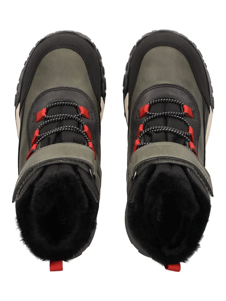 Geox Stiefelette in Grün/Schwarz günstig kaufen
