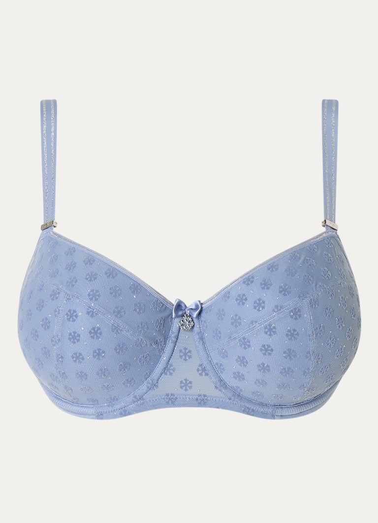 Sutien push-up Marlies Dekkers cu cristale și fulgi de zăpadă
