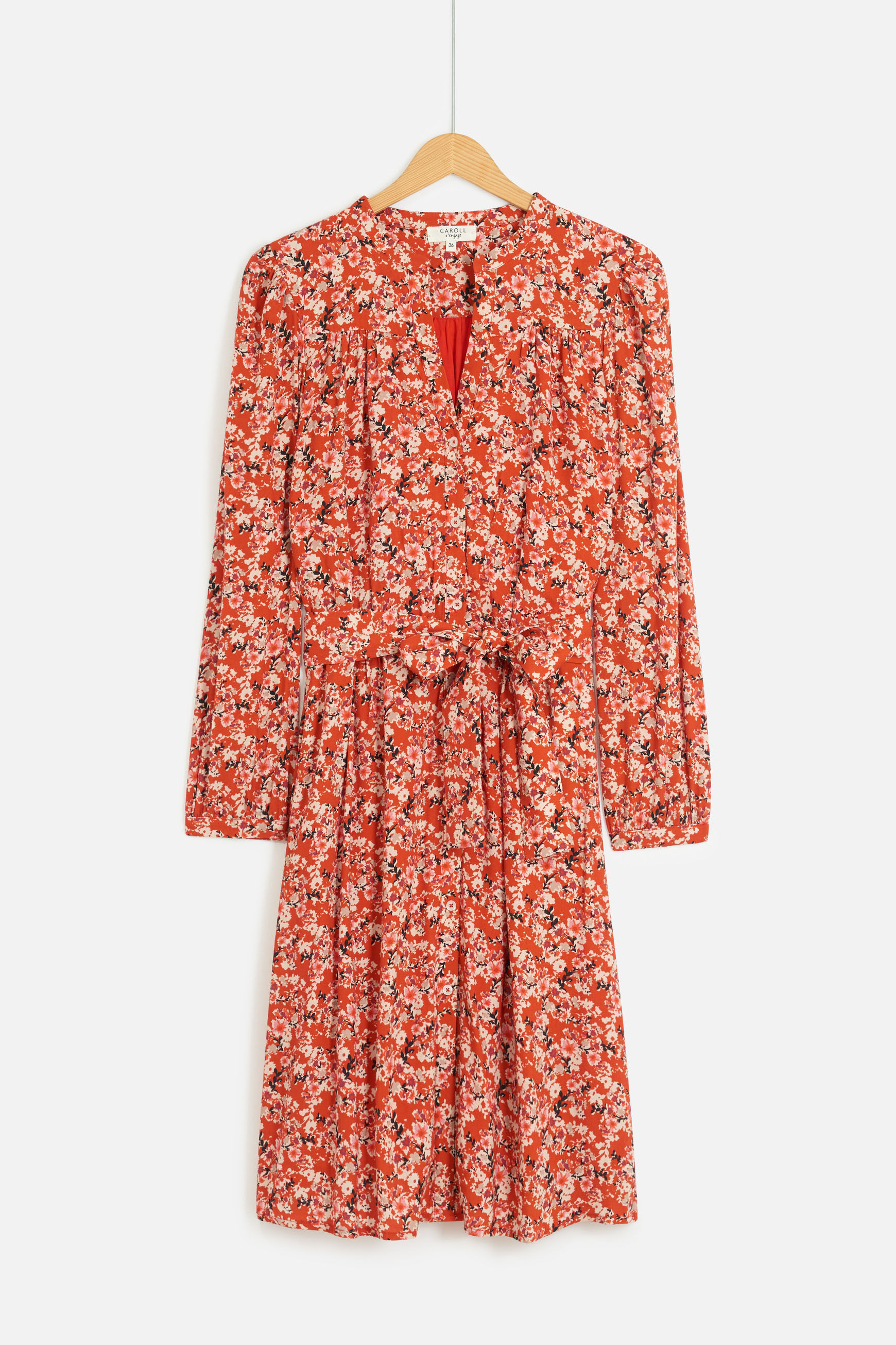 robe camille rouge femme